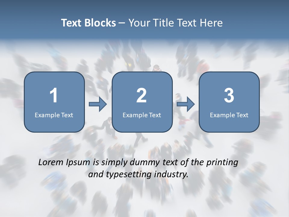 People Masses Stressful PowerPoint Template