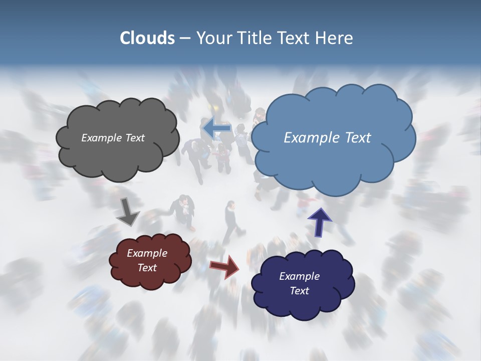 People Masses Stressful PowerPoint Template
