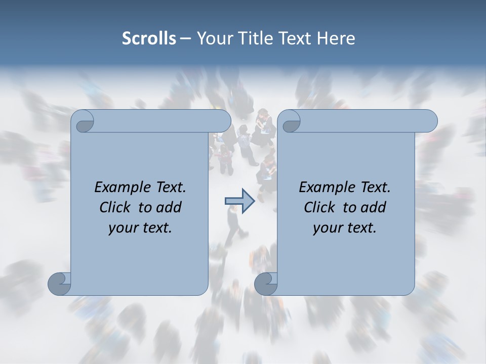 People Masses Stressful PowerPoint Template