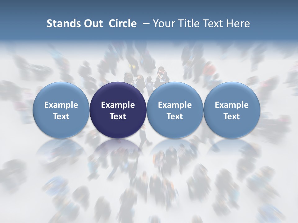 People Masses Stressful PowerPoint Template