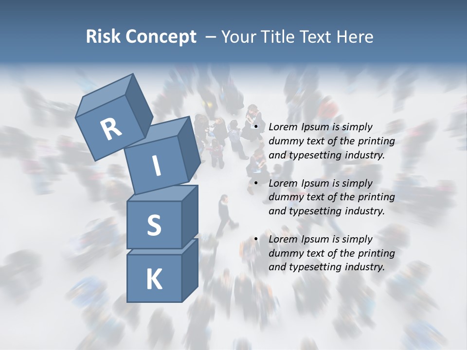 People Masses Stressful PowerPoint Template