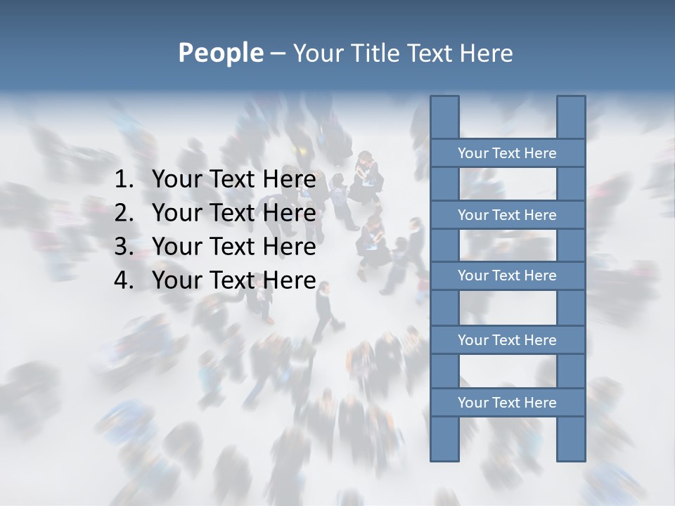 People Masses Stressful PowerPoint Template