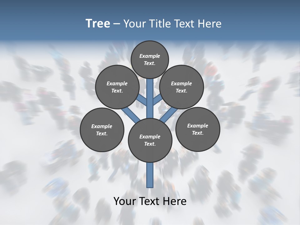 People Masses Stressful PowerPoint Template