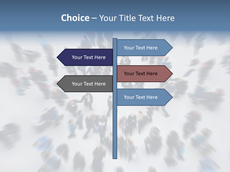People Masses Stressful PowerPoint Template