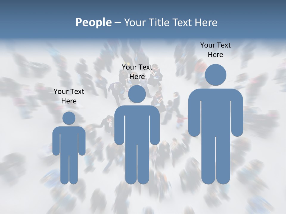 People Masses Stressful PowerPoint Template