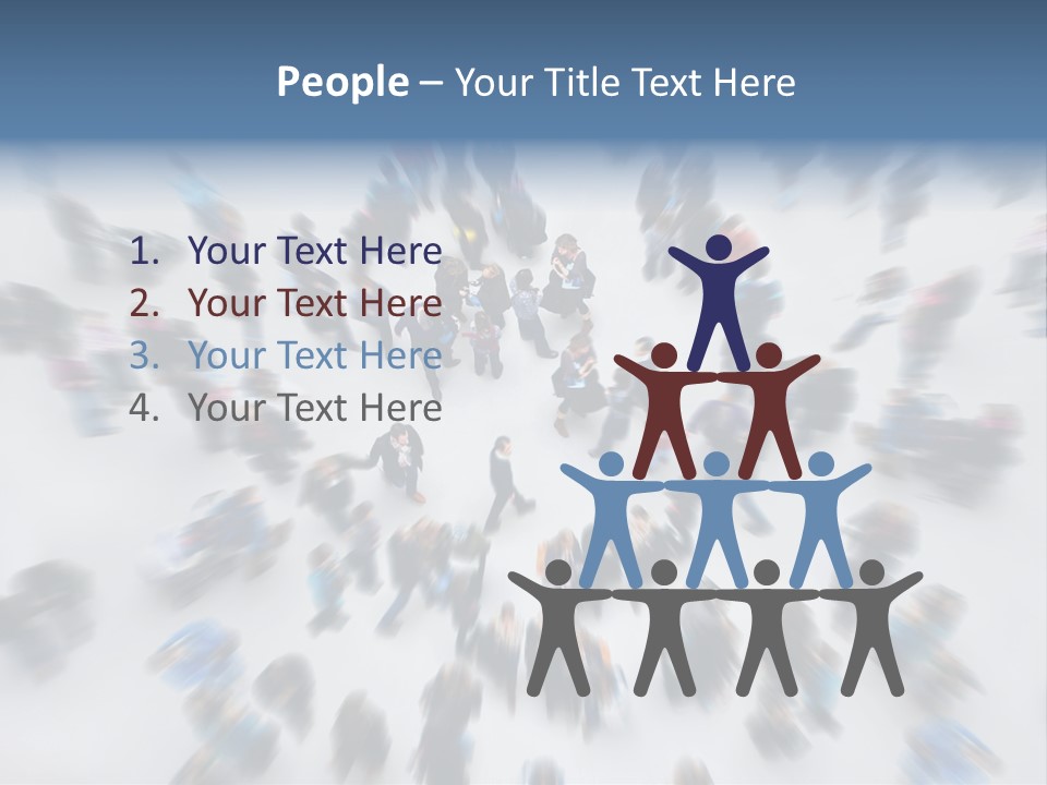 People Masses Stressful PowerPoint Template