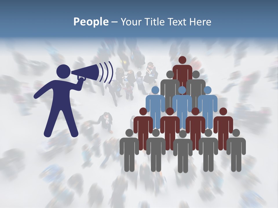 People Masses Stressful PowerPoint Template