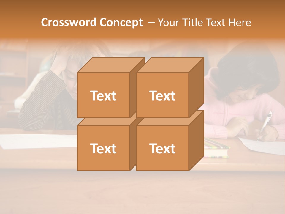 Elementary Sit Together PowerPoint Template