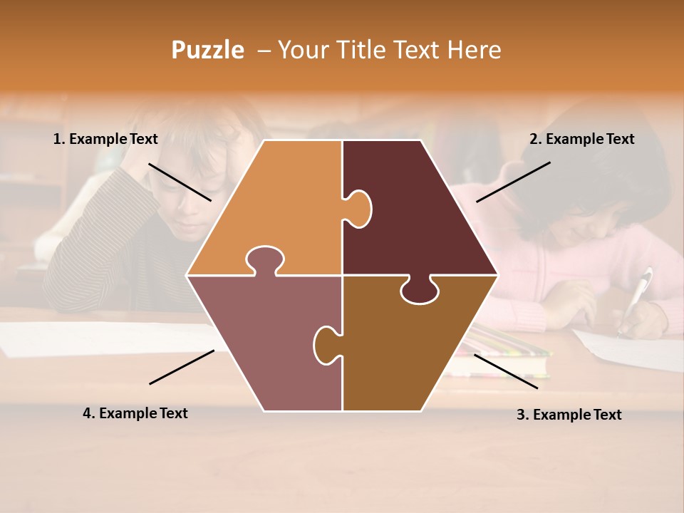 Elementary Sit Together PowerPoint Template