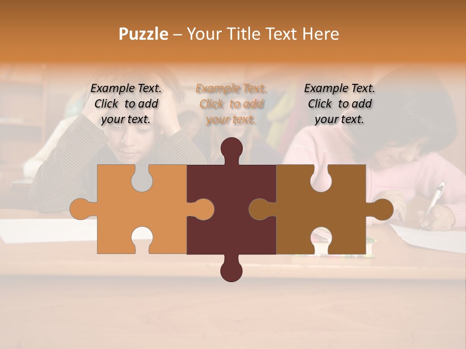 Elementary Sit Together PowerPoint Template