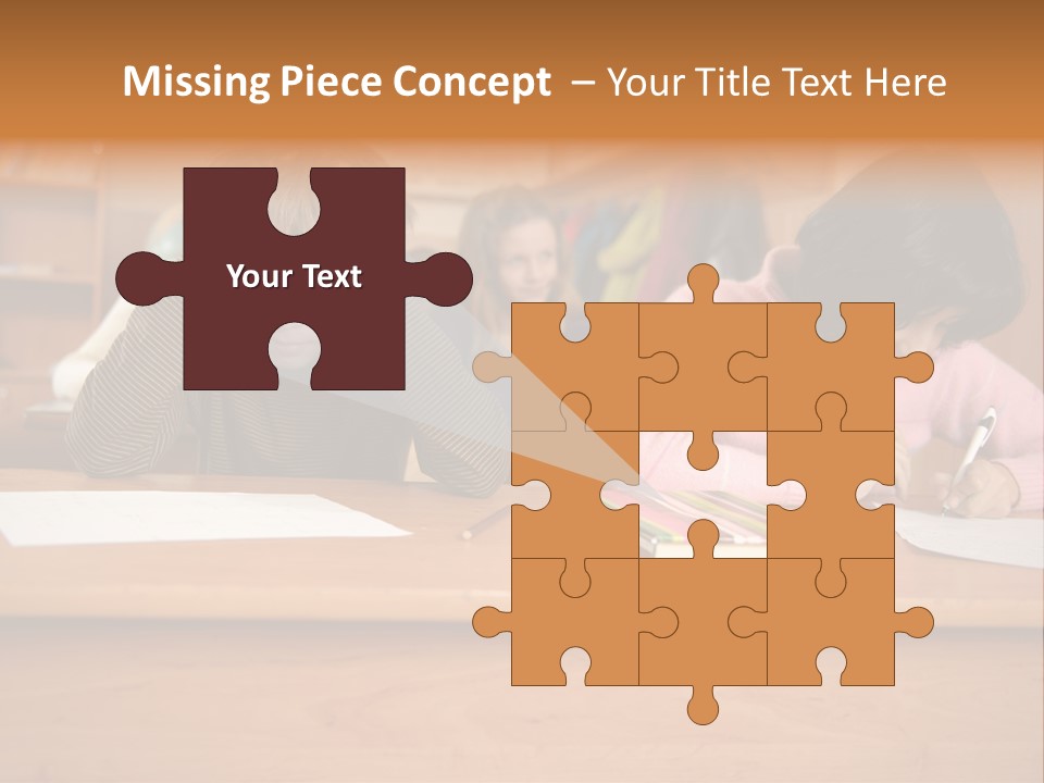 Elementary Sit Together PowerPoint Template