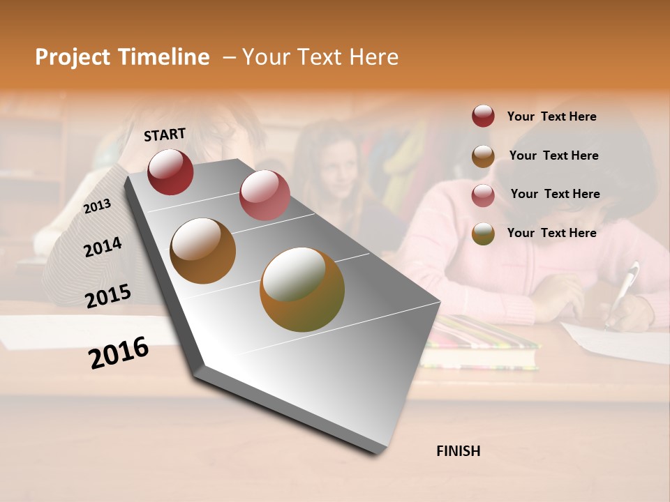 Elementary Sit Together PowerPoint Template