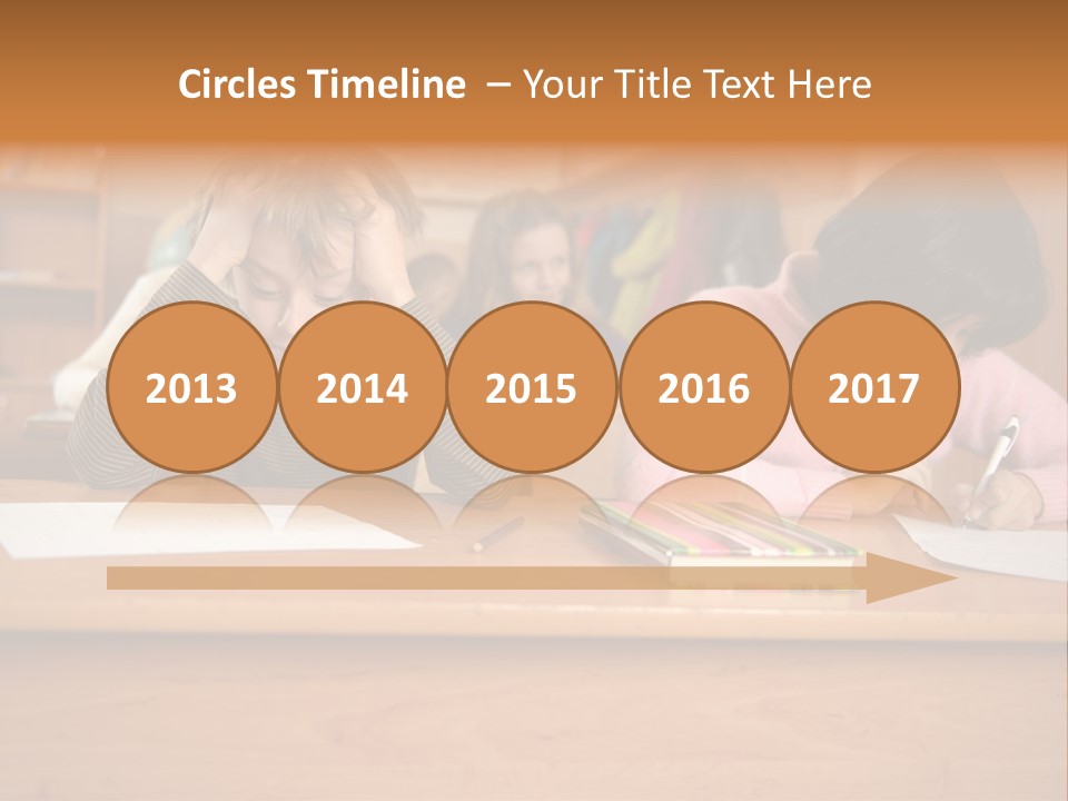 Elementary Sit Together PowerPoint Template
