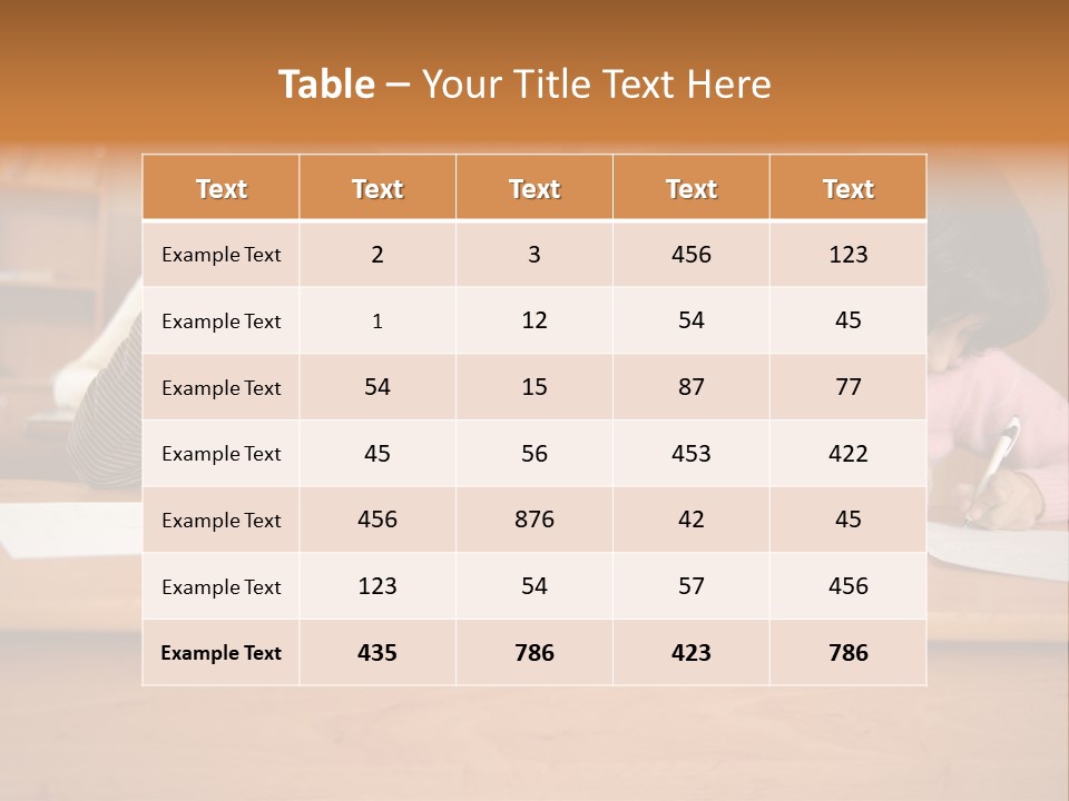 Elementary Sit Together PowerPoint Template