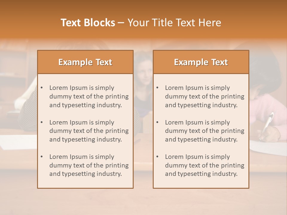 Elementary Sit Together PowerPoint Template