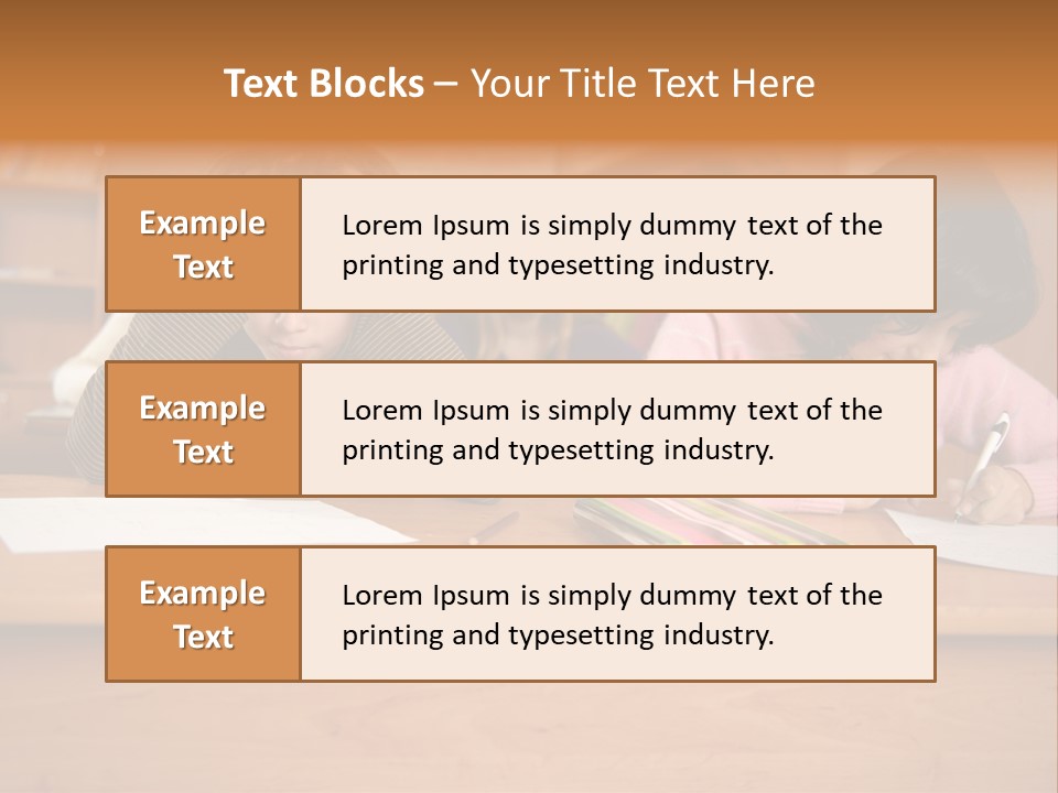 Elementary Sit Together PowerPoint Template