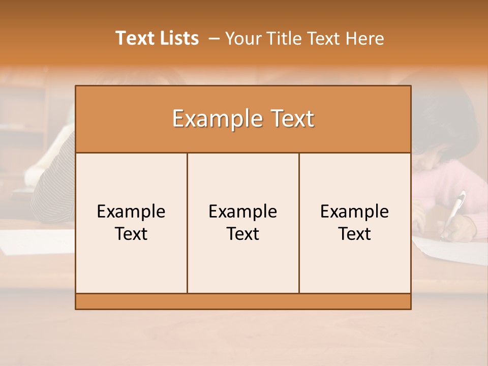 Elementary Sit Together PowerPoint Template