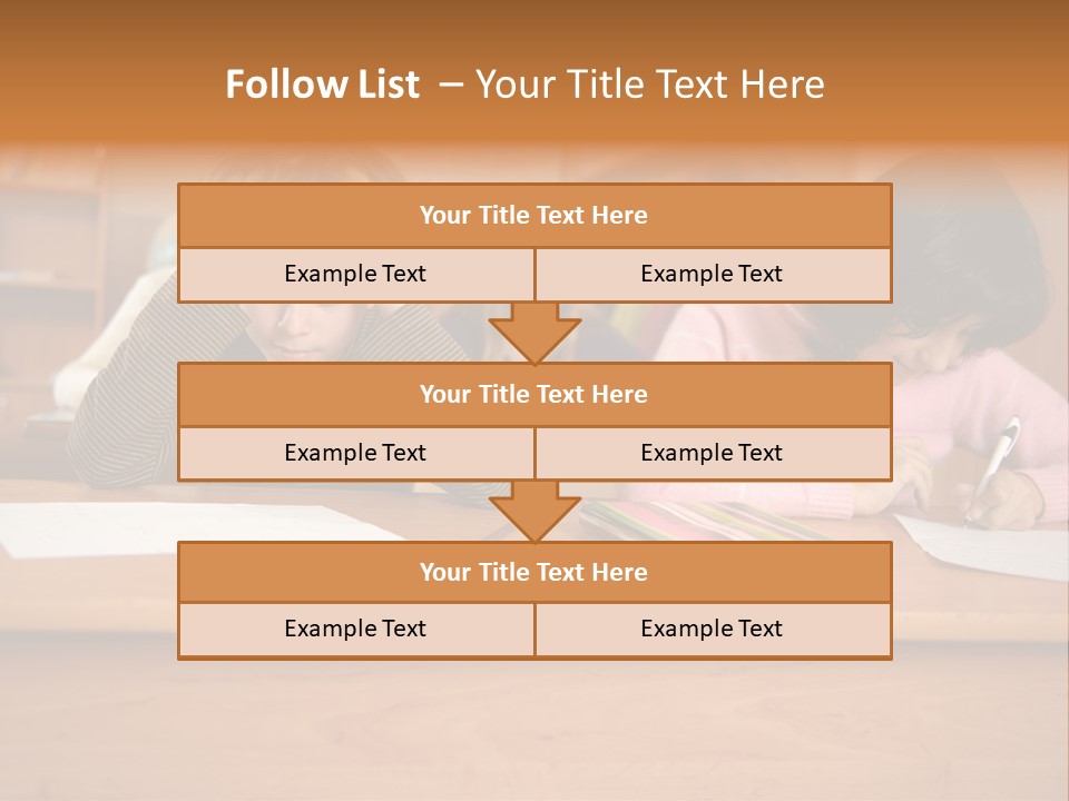 Elementary Sit Together PowerPoint Template
