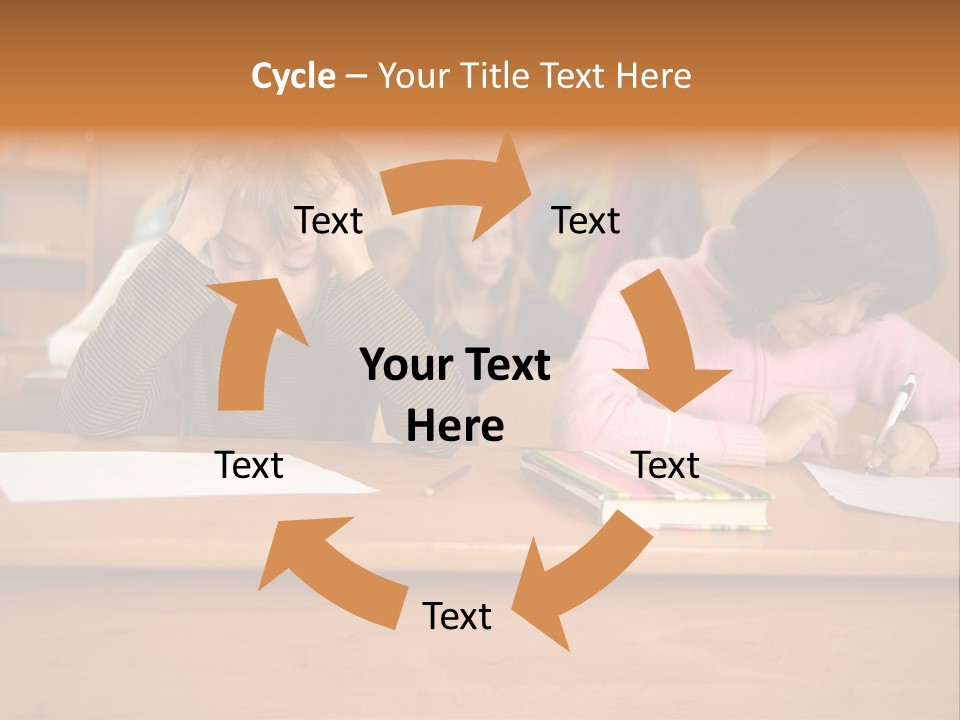 Elementary Sit Together PowerPoint Template