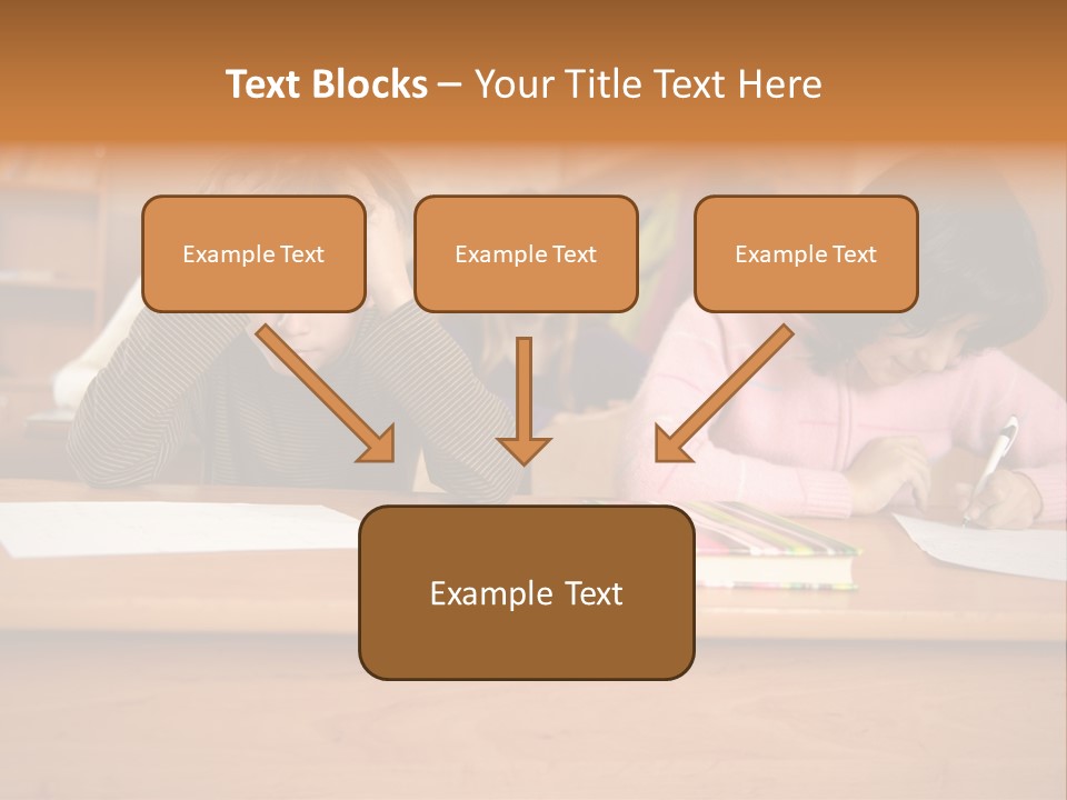 Elementary Sit Together PowerPoint Template