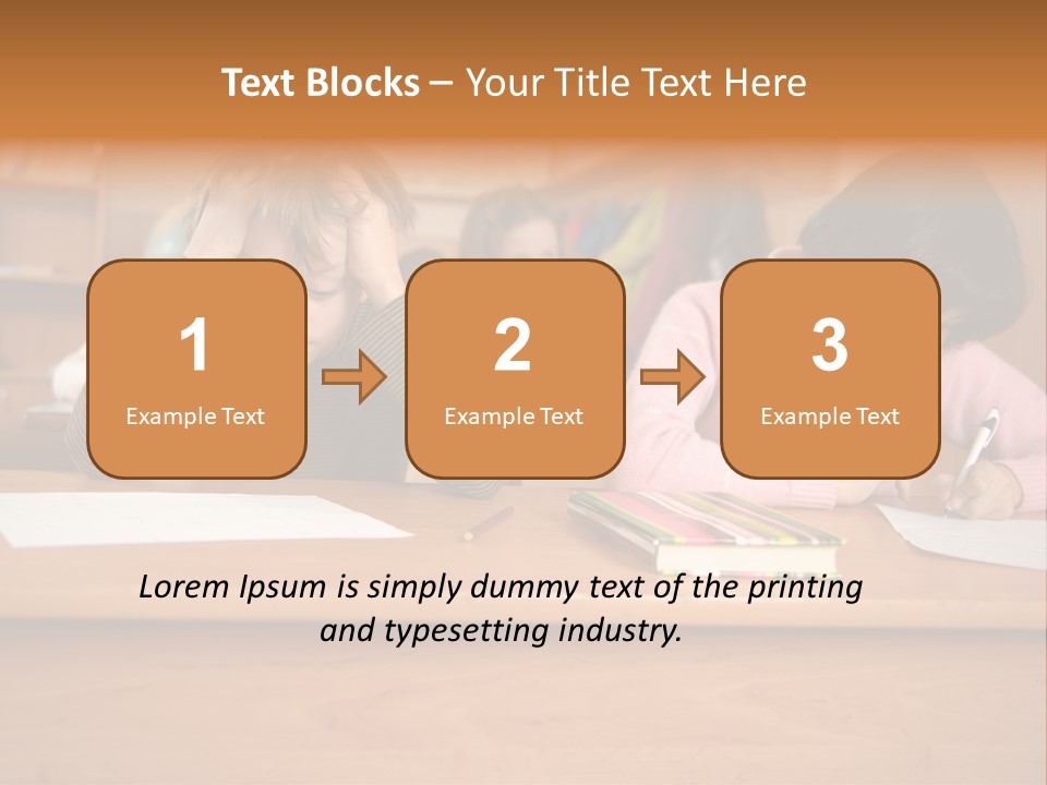Elementary Sit Together PowerPoint Template