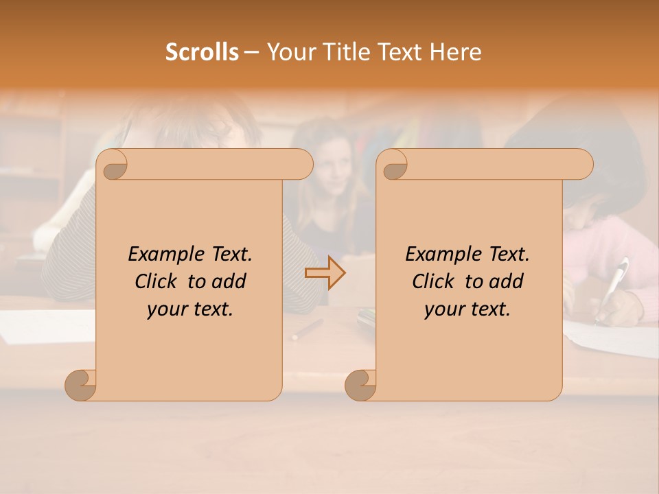 Elementary Sit Together PowerPoint Template