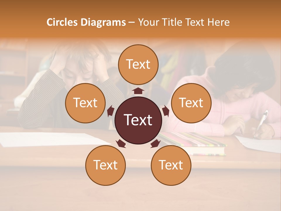 Elementary Sit Together PowerPoint Template