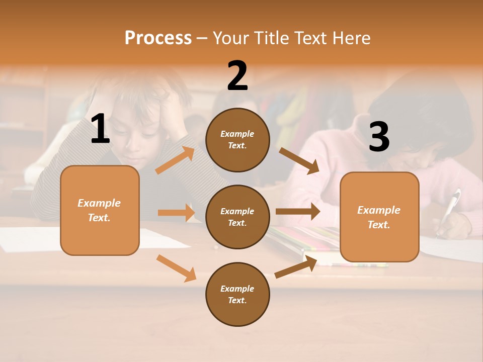 Elementary Sit Together PowerPoint Template