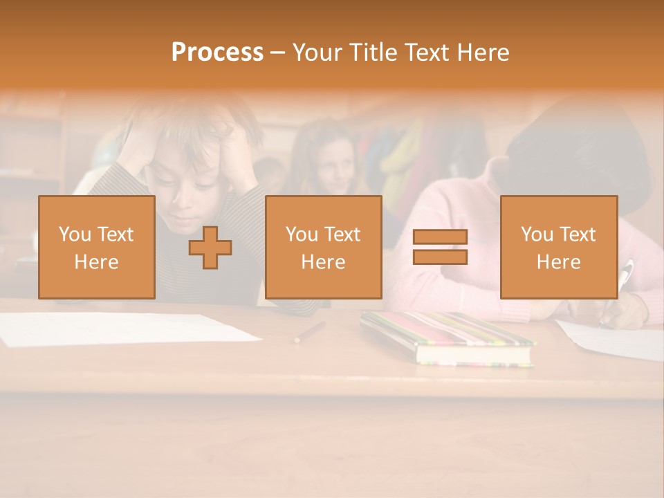 Elementary Sit Together PowerPoint Template