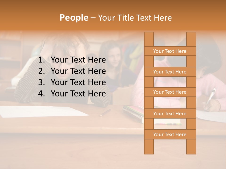 Elementary Sit Together PowerPoint Template