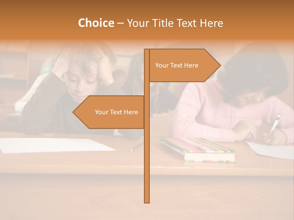 Elementary Sit Together PowerPoint Template