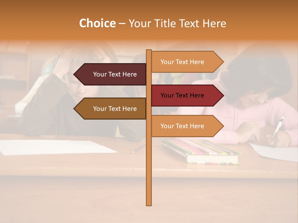 Elementary Sit Together PowerPoint Template