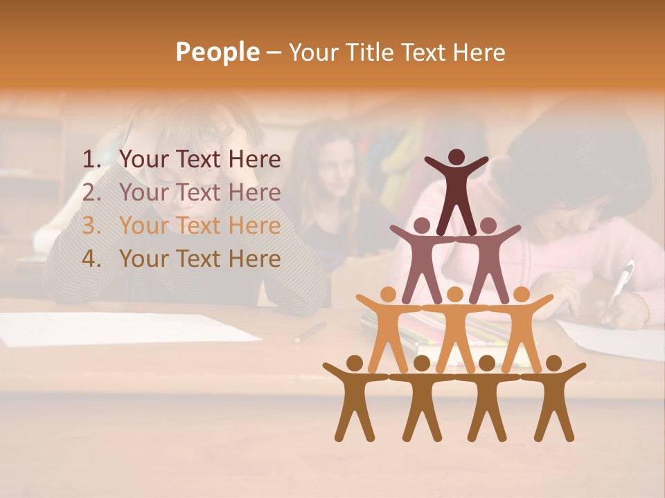 Elementary Sit Together PowerPoint Template