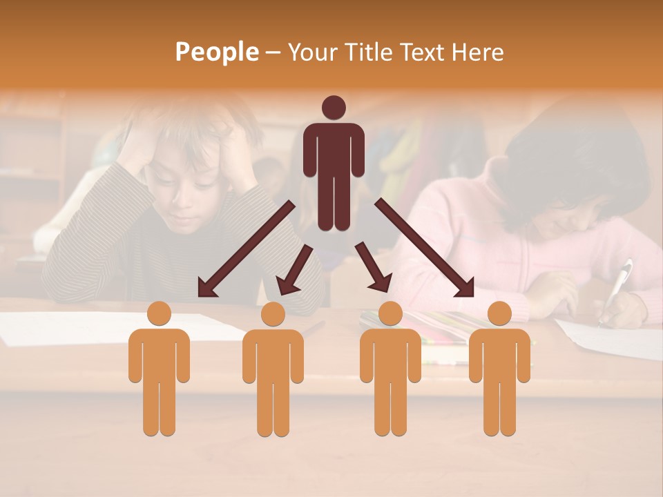 Elementary Sit Together PowerPoint Template