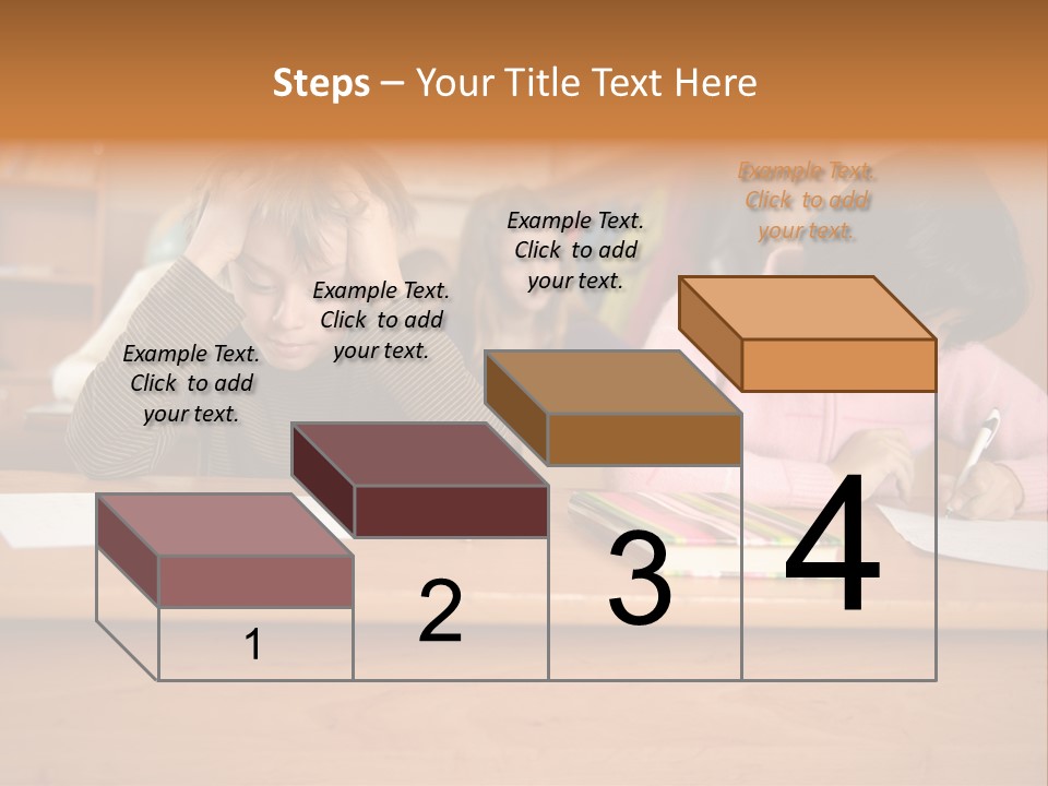 Elementary Sit Together PowerPoint Template