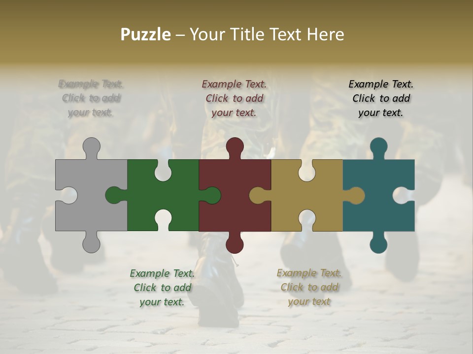 Ground Formation Sailors PowerPoint Template