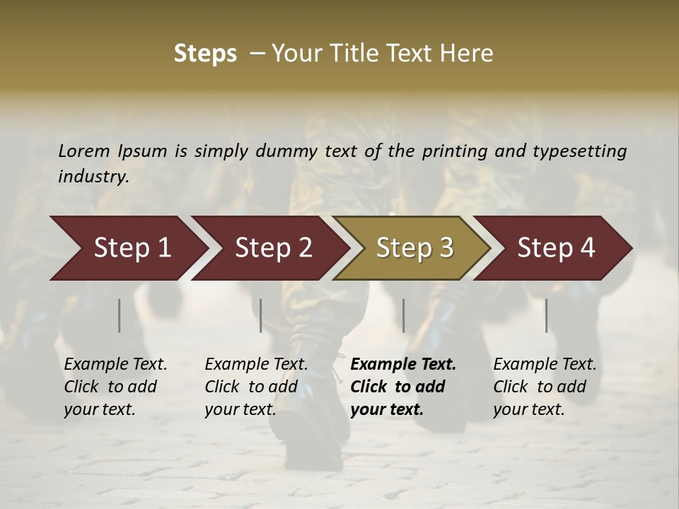 Ground Formation Sailors PowerPoint Template