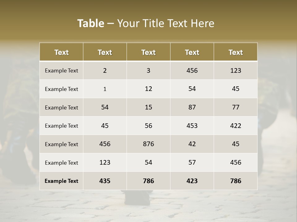Ground Formation Sailors PowerPoint Template