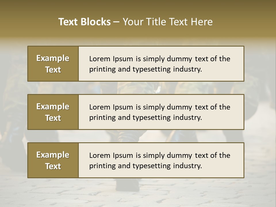 Ground Formation Sailors PowerPoint Template
