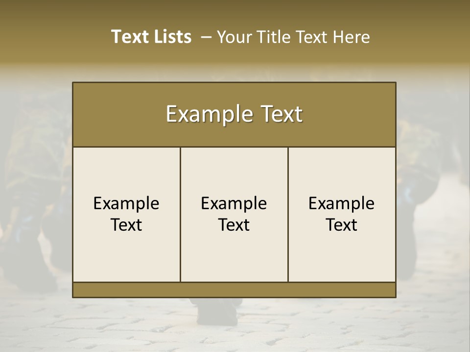 Ground Formation Sailors PowerPoint Template