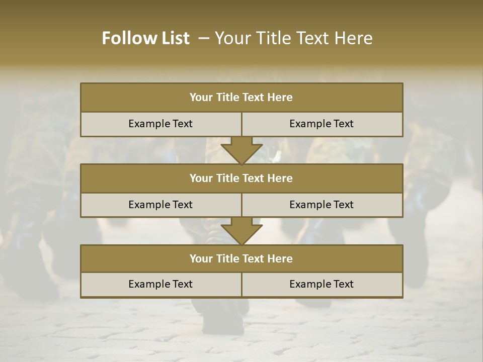 Ground Formation Sailors PowerPoint Template