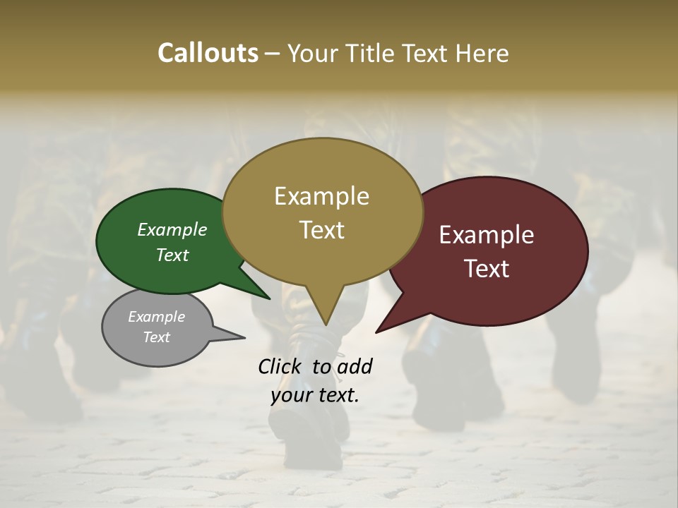 Ground Formation Sailors PowerPoint Template