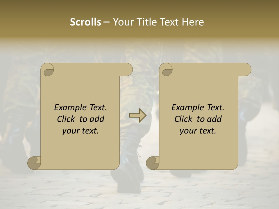 Ground Formation Sailors PowerPoint Template
