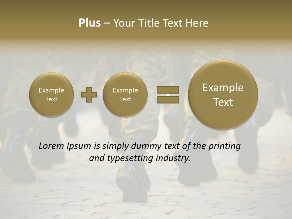 Ground Formation Sailors PowerPoint Template