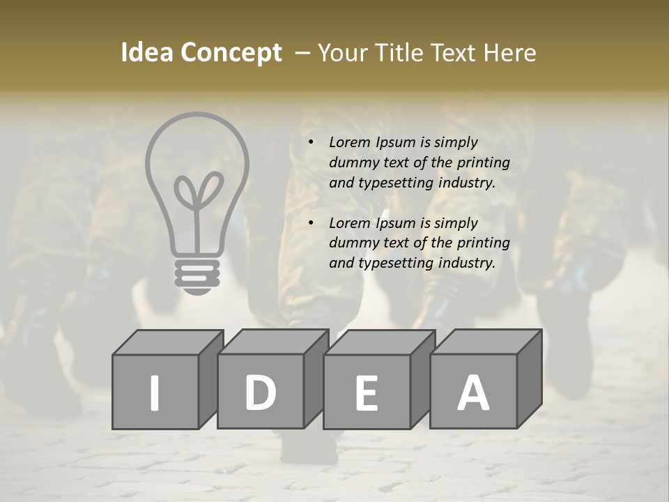 Ground Formation Sailors PowerPoint Template