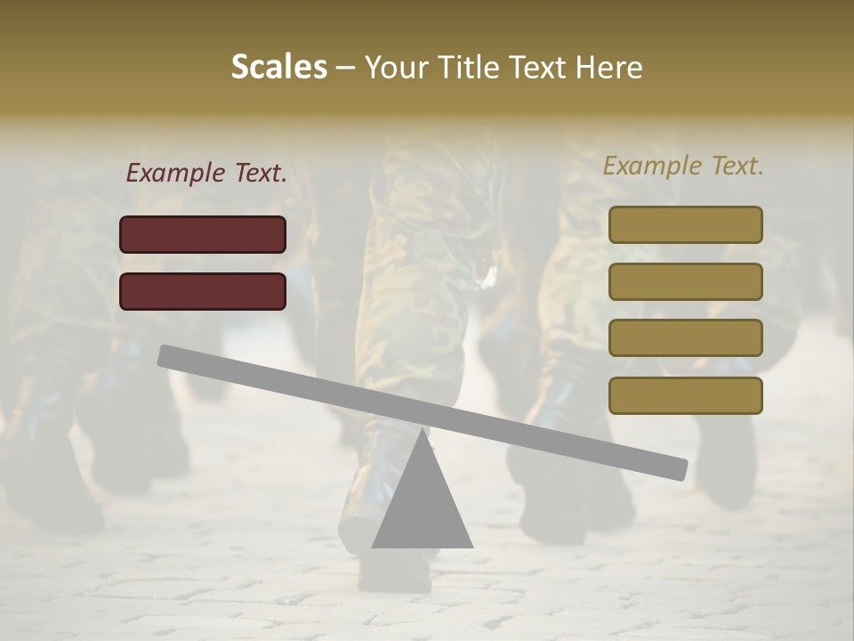 Ground Formation Sailors PowerPoint Template