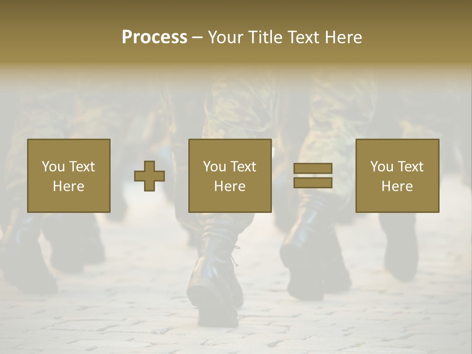 Ground Formation Sailors PowerPoint Template