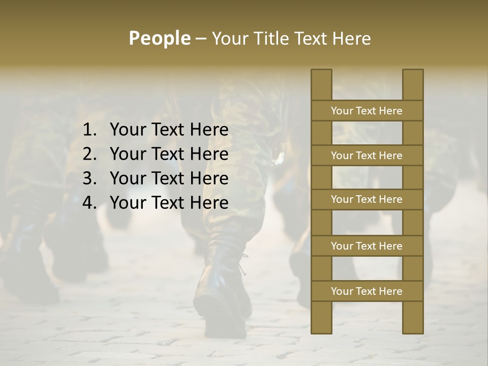 Ground Formation Sailors PowerPoint Template