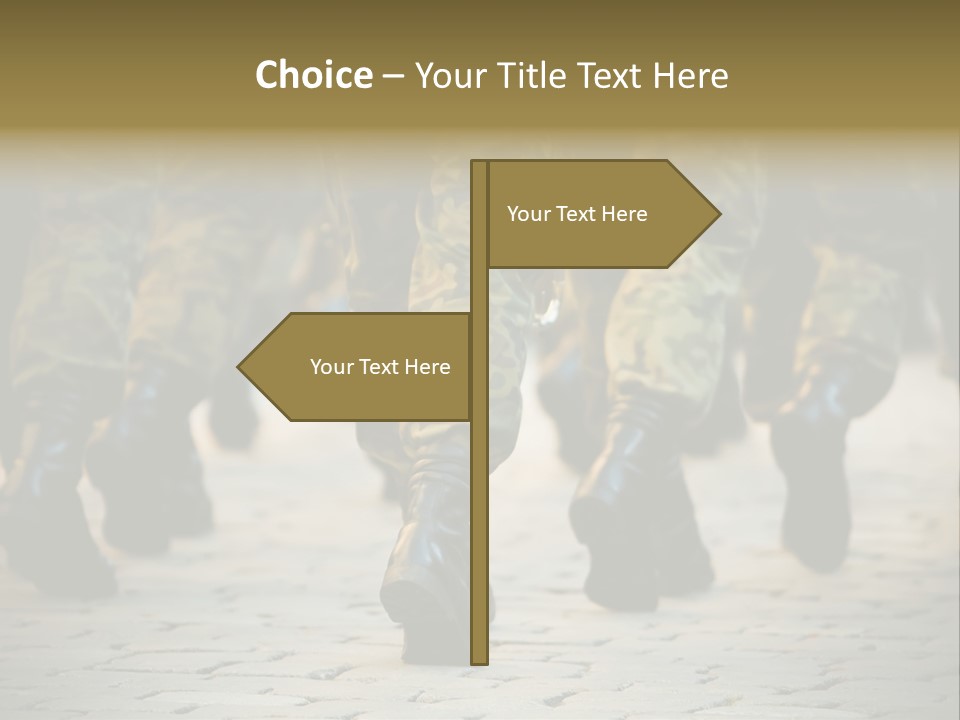 Ground Formation Sailors PowerPoint Template