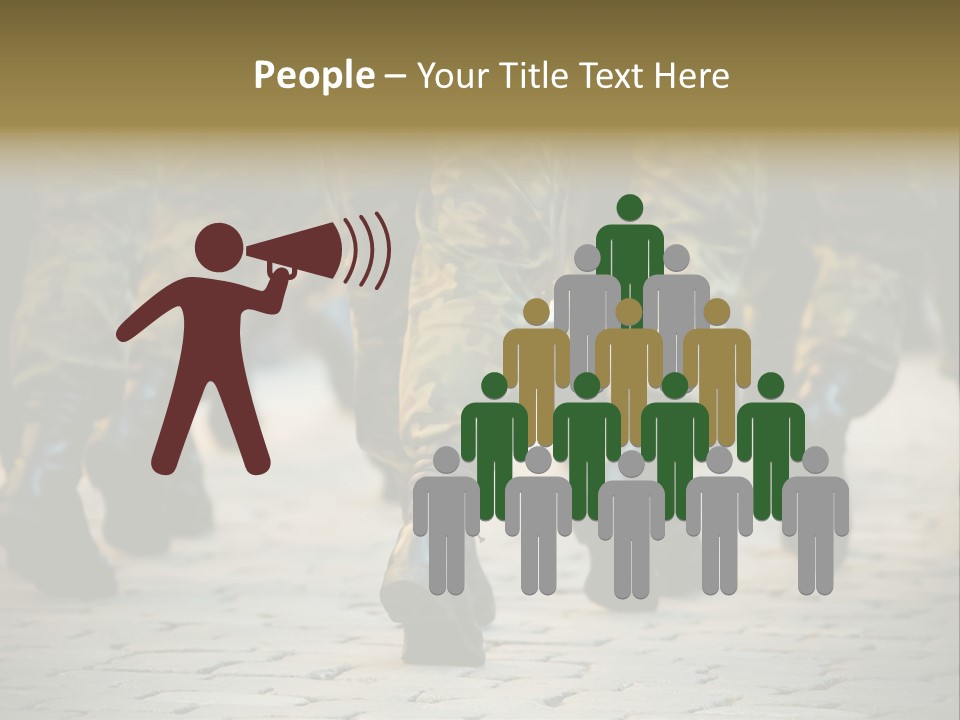 Ground Formation Sailors PowerPoint Template